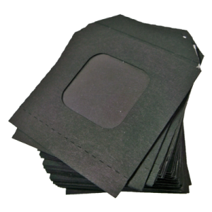 Nest of Wallet Refill Envelopes 50 units (Black with Window) - Trick