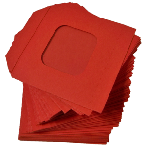 Nest of Wallet Refill Envelopes 50 units (Red with Window) - Trick