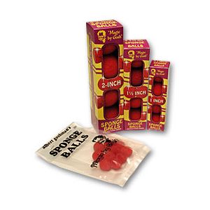 1.5 inch Super Soft Sponge Balls (Green) Pack of 4 from Magic by Gosh