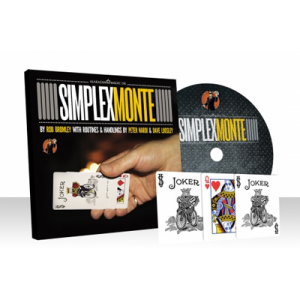 Simplex Monte Blue (Gimmicks and Online Instructions) by Rob Bromley and Alakazam Magic - DVD