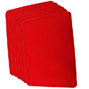 Small Close Up Pad 6 Pack (Red 8 inch  x 10 inch) by Goshman - Trick