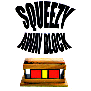 Squeeze Away Block (Teak Wood) by Vincenzo Di Fatta - Tricks