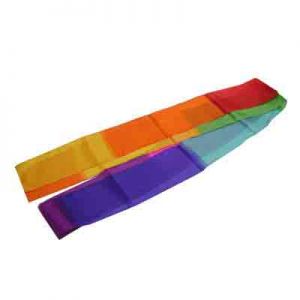 4 inch x5m Multicolor Silk Streamer by Vincenzo Di Fatta