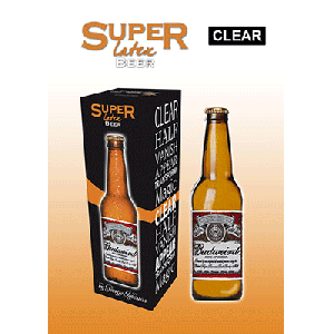 Super Latex Brown Beer Bottle(Empty) by Twister Magic - Trick