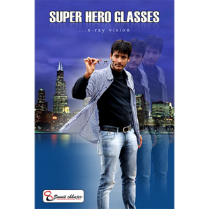 Super Hero Glasses (Black) by Sumit Chhajer - Trick