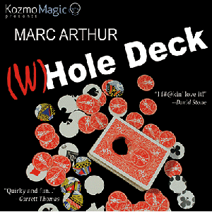 The (W)Hole Deck Red (DVD and Gimmick) by Marc Arthur and Kozmomagic - DVD