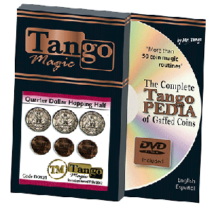Hopping Half with Quarter (w/DVD) (D0131) by Tango - Trick