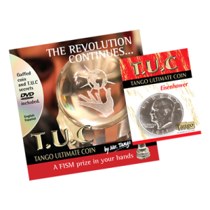 Tango Ultimate Coin (T.U.C)(D0109) Eisenhower Dollar with instructional DVD by Tango - Trick